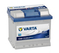 Фото Картинка аккумулятора Varta 52Ah 470A Blue Dynamic C22  от интернет магазина Pneuepxert.md 