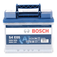 Фото Картинка аккумулятора Bosch 60Ah 640A EFB S4 E05  от интернет магазина Pneuepxert.md 